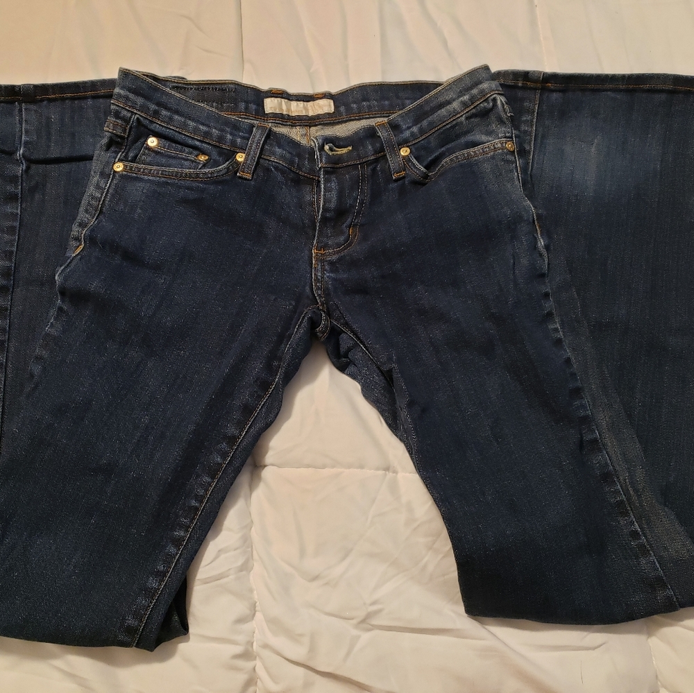 Flying Monkey vintage jeans, size 7, dark blue denim, boot cut